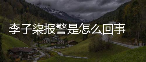 原因警是揭秘柒报李子 李怎么子柒报警回事