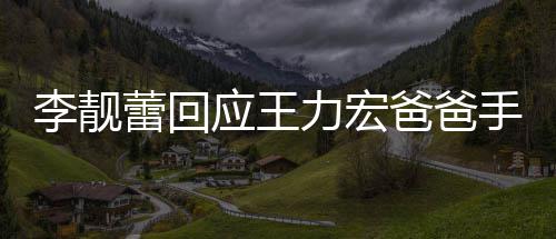 王力午3应王要求点前道歉李靓蕾回力宏爸爸信 宏下手写