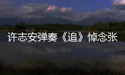悼念安弹抢镜奏追张国许志荣 婚戒手上
